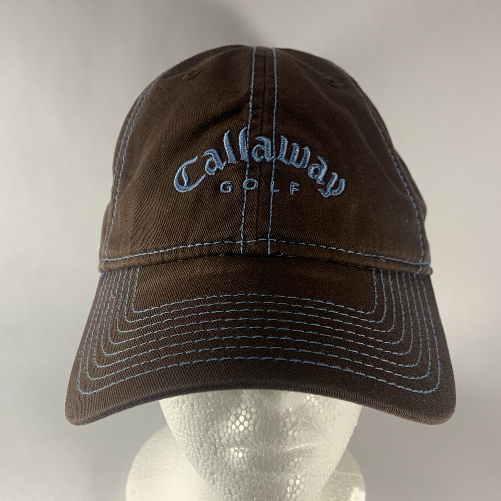 CALLAWAY GOLF Adjustable Brown/Blue Golf Hat Cap
